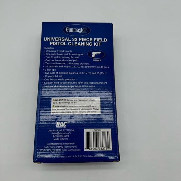 Gunmaster Universal 32 Piece Field Pistol Cleaning Kit New - Picture 7 of 7